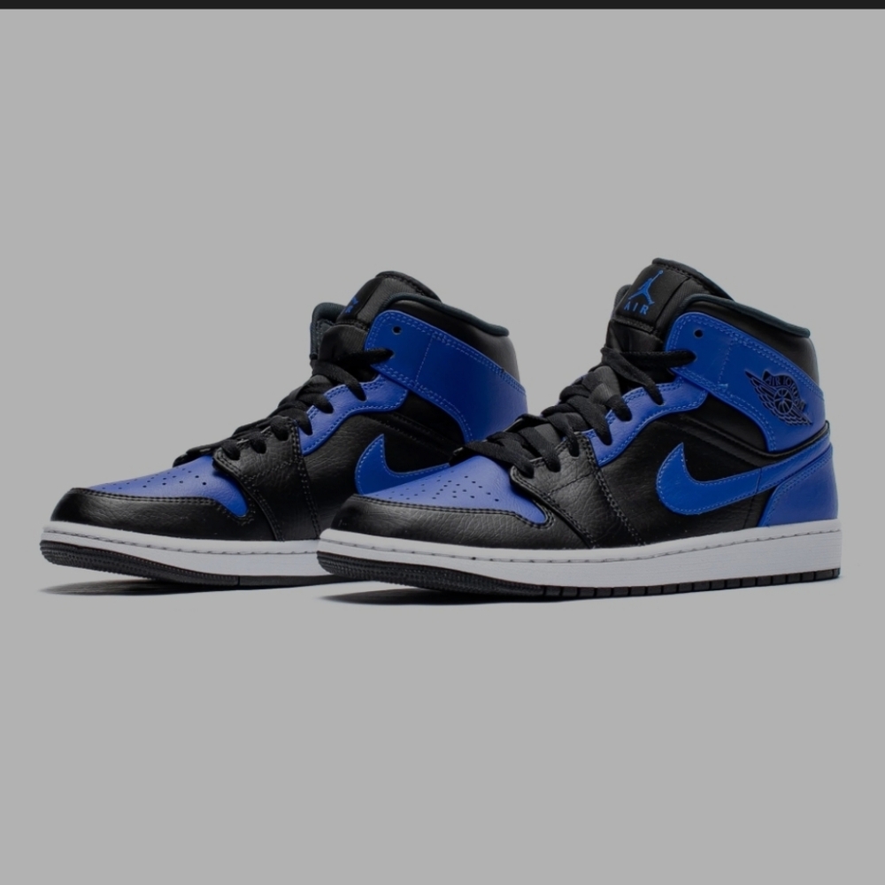 Nike Air Jordan 1 Mid "Hyper Royal" Sneakers 2020,Unisex EU 41